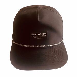 Melin Black Cap with Contrasting Rope Detail